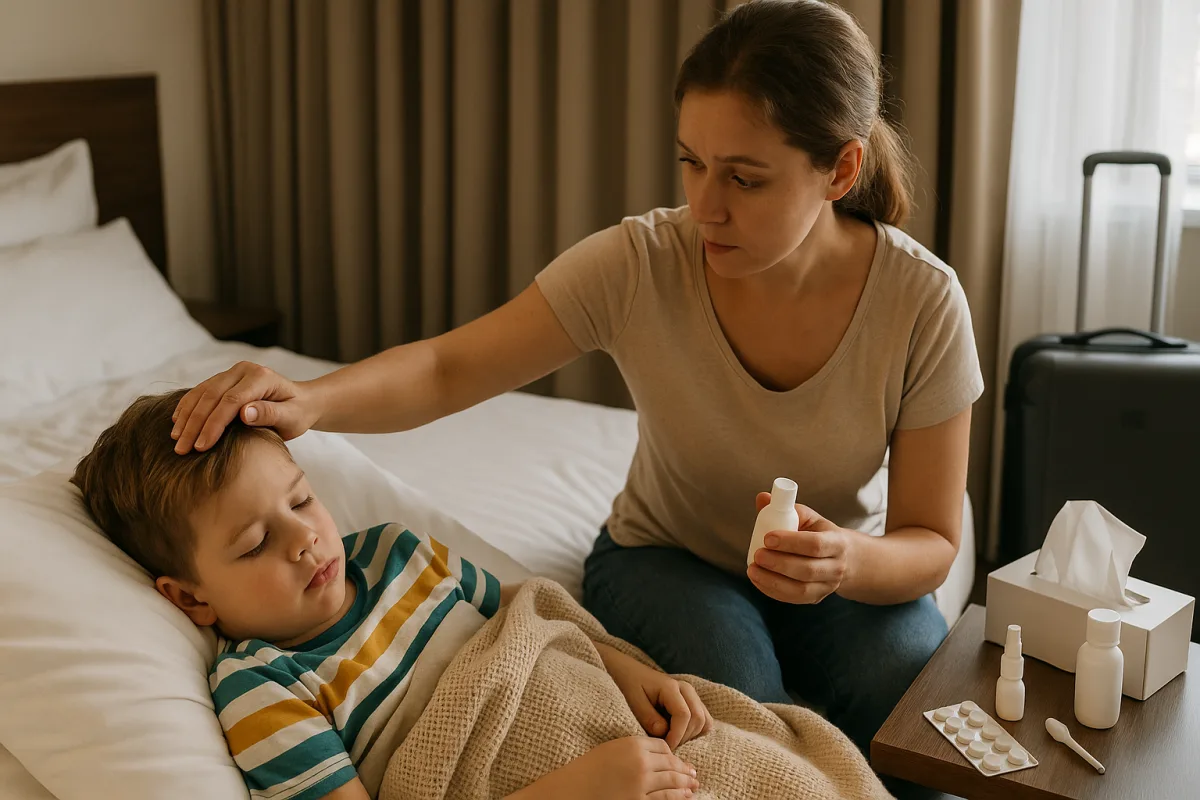 Cosa fare se un bambino si ammala in vacanza: l’elenco delle precauzioni utili