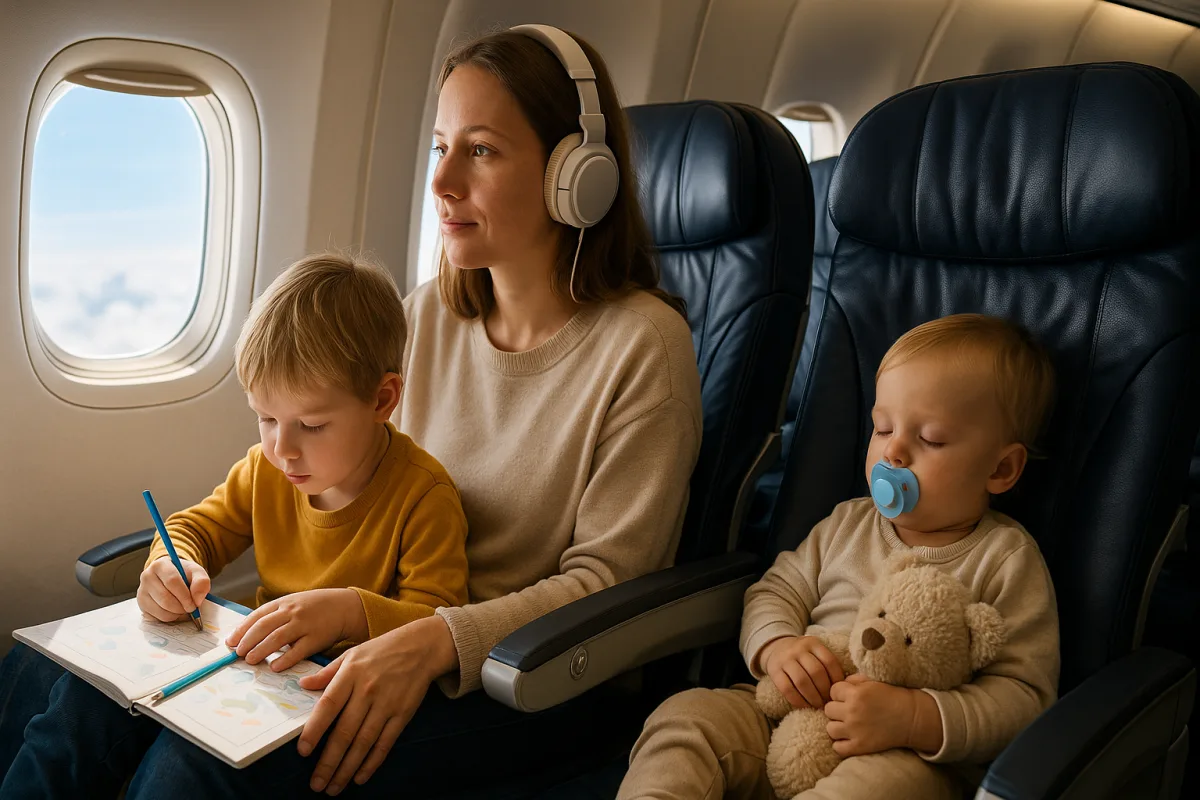 Consigli per sopravvivere ai lunghi voli con i bambini piccoli: il trucco degli esperti