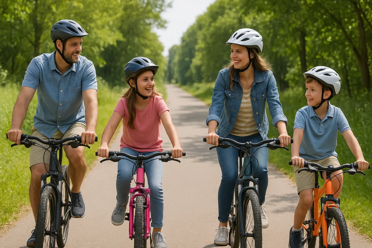 Viaggiare in bicicletta con tutta la famiglia: percorsi sicuri e consigli dell’esperto