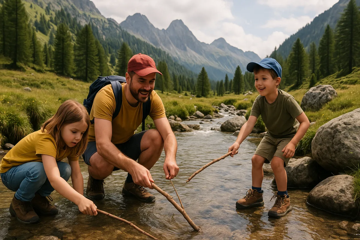 Weekend in montagna con figli: attività poco note che li entusiasmano subito