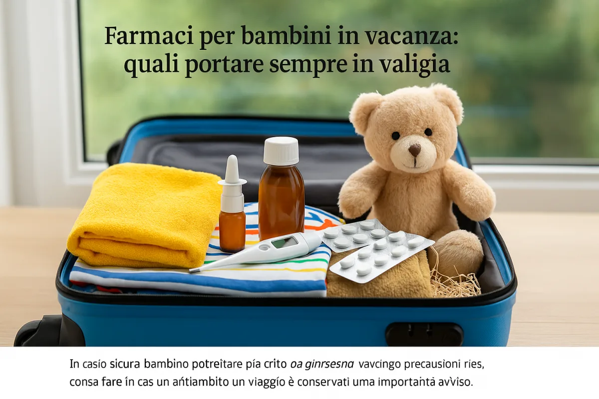 Farmaci per bambini in vacanza: quali portare sempre in valigia