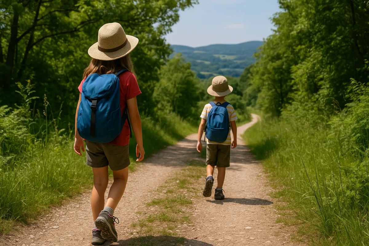 Sentieri natura con bambini in estate: il fondo che fa la differenza