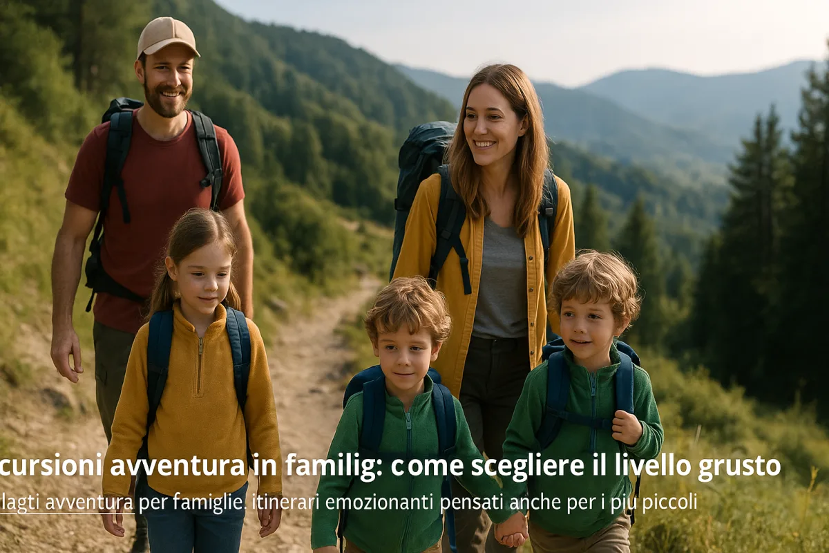 Escursioni avventura in famiglia: come scegliere il livello giusto per i bimbi
