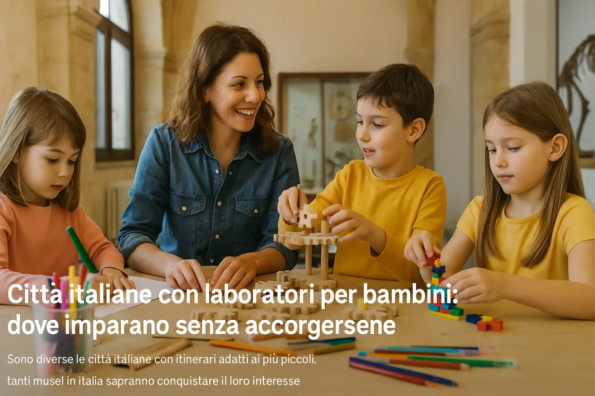 Città italiane con laboratori per bambini: dove imparano senza accorgersene