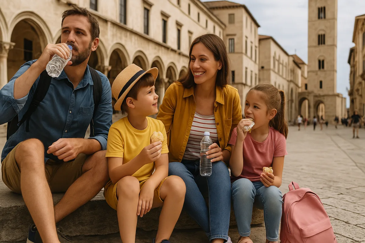 Itinerari a piedi in città d'arte con bimbi: le pause che salvano la giornata