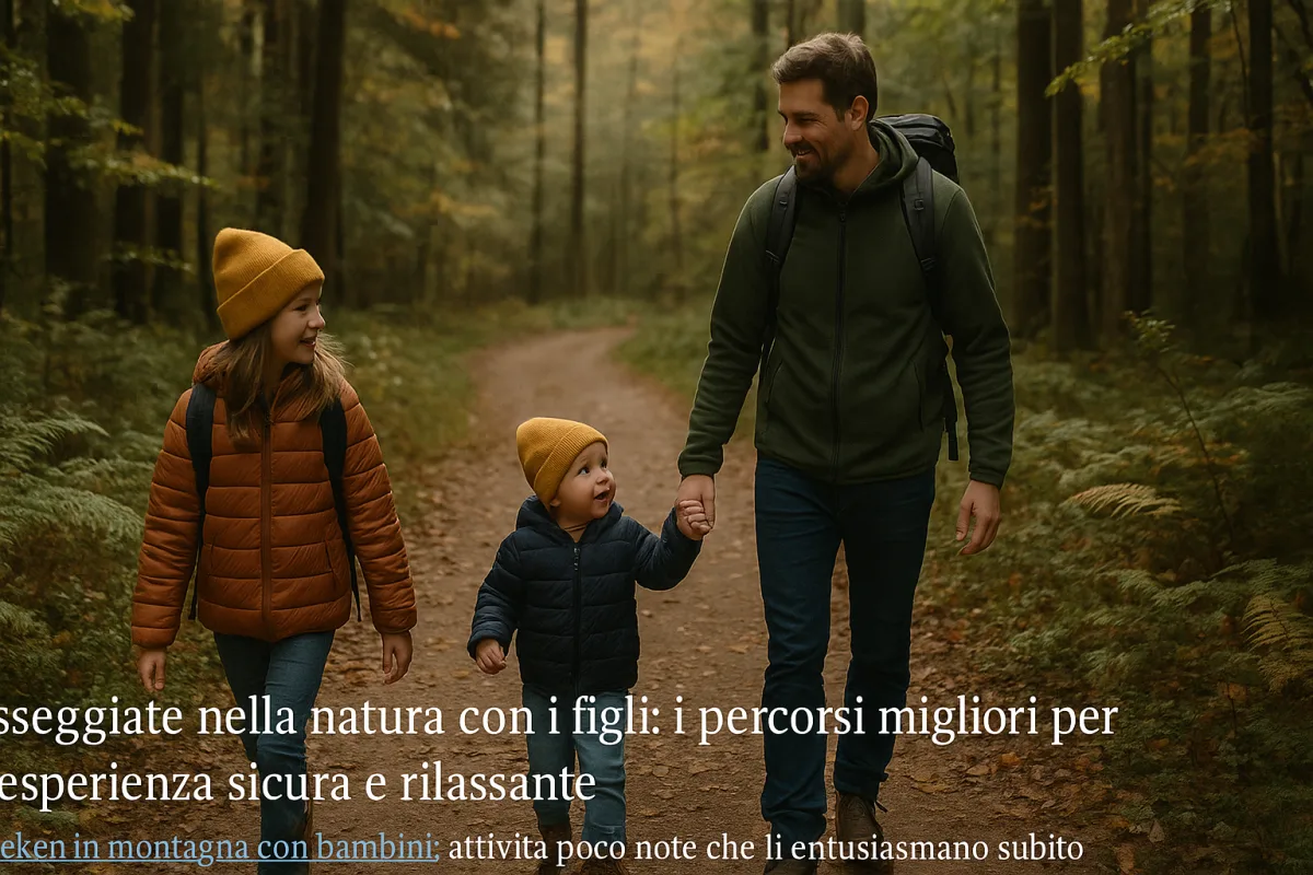 Passeggiate nei boschi con figli piccoli: l'orario che cambiano in pochi