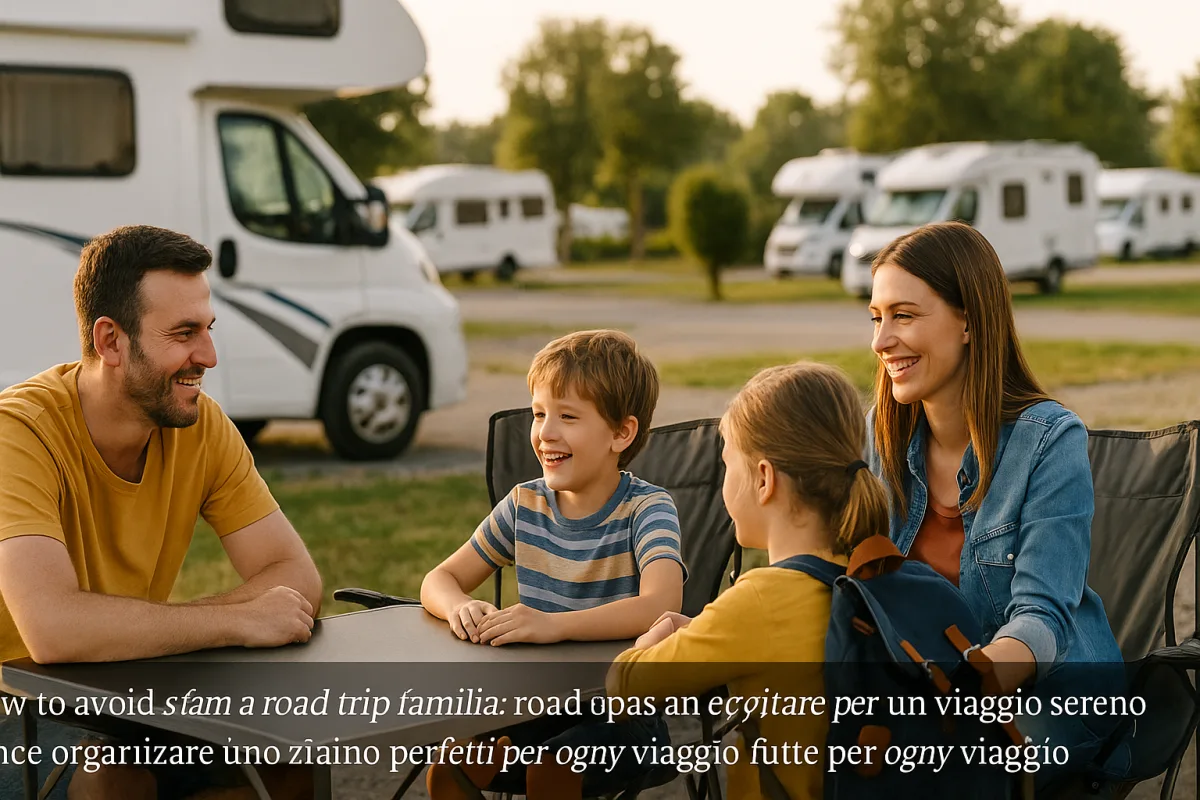 Itinerario in camper per famiglie: le aree sosta che cambiano la riuscita del viaggio
