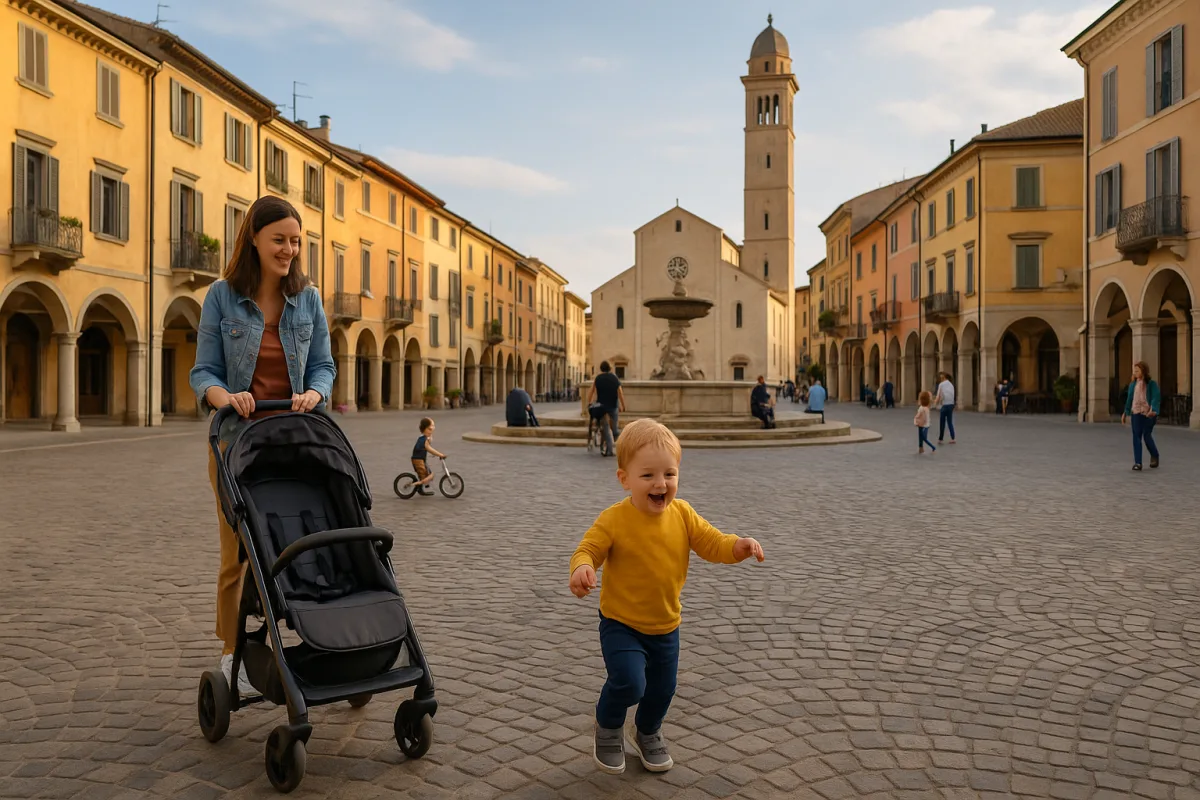 Piazze italiane baby-friendly: come usarle per rendere vivo ogni itinerario