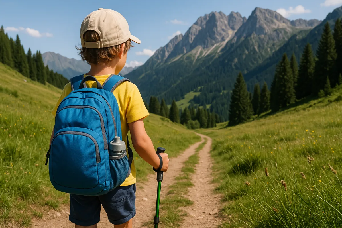Zaino per bimbi in montagna d'estate: i materiali che fanno la differenza