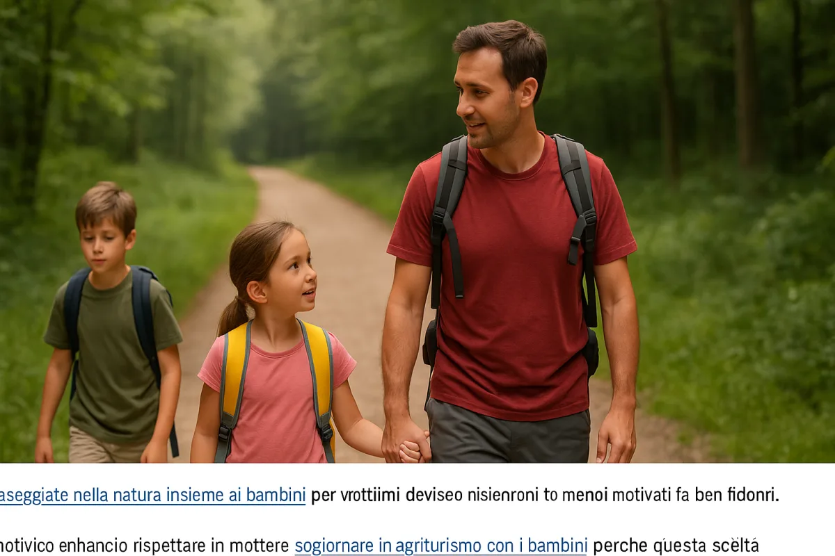 Percorsi naturalistici facili con bambini: come tenerli motivati fino in fondo