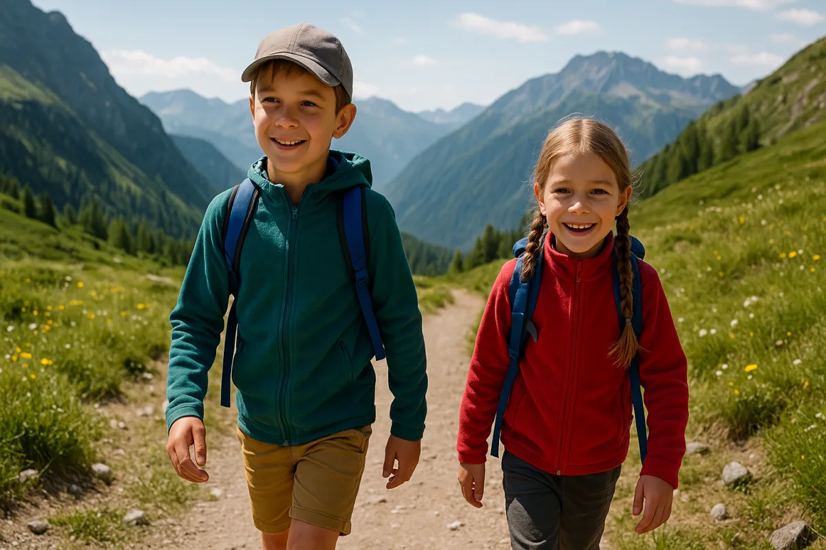 Abbigliamento montagna bambini estate: gli strati che cambiano la giornata