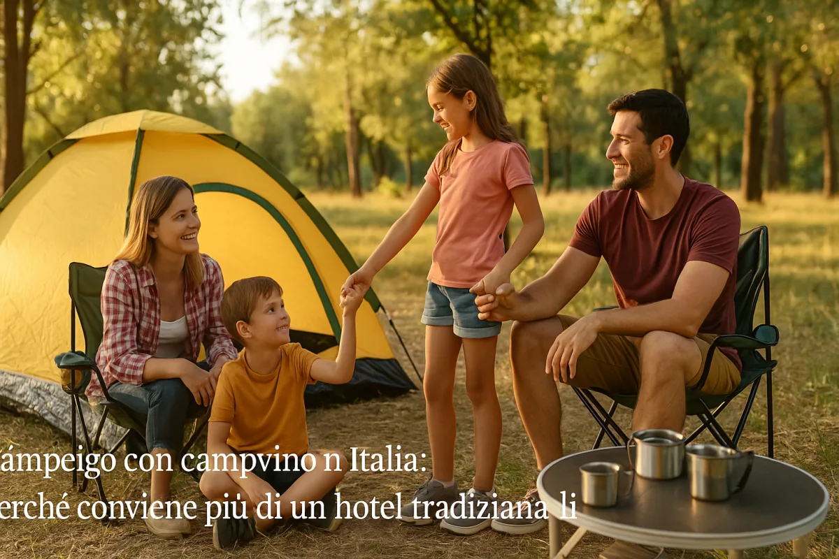 Campeggio con bambini in Italia: perché conviene più di un hotel tradizionale