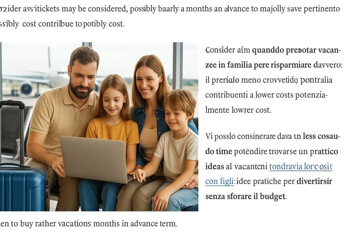 Prezzi voli per famiglie: quando comprarli per spendere il meno possibile
