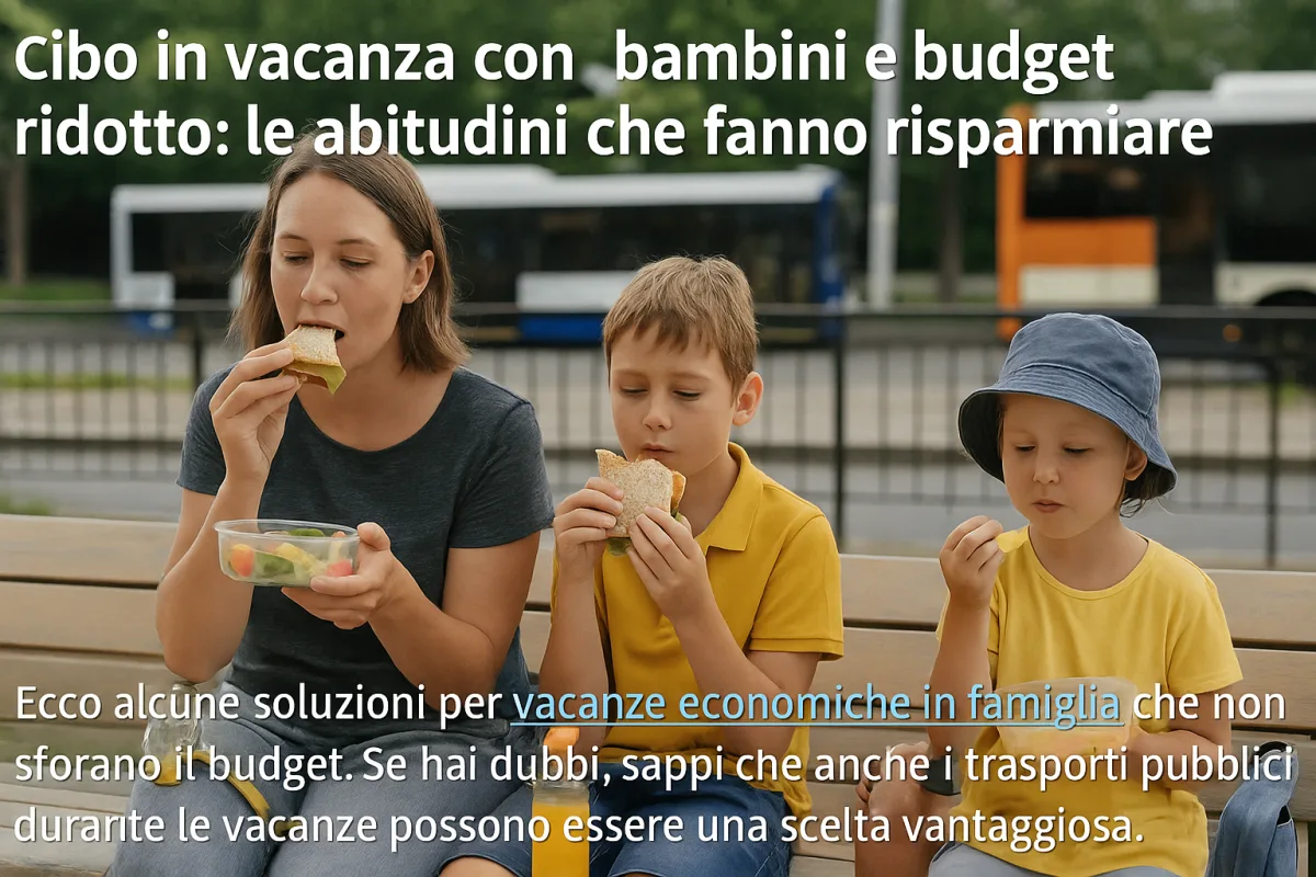 Cibo in vacanza con bambini e budget ridotto: le abitudini che fanno risparmiare