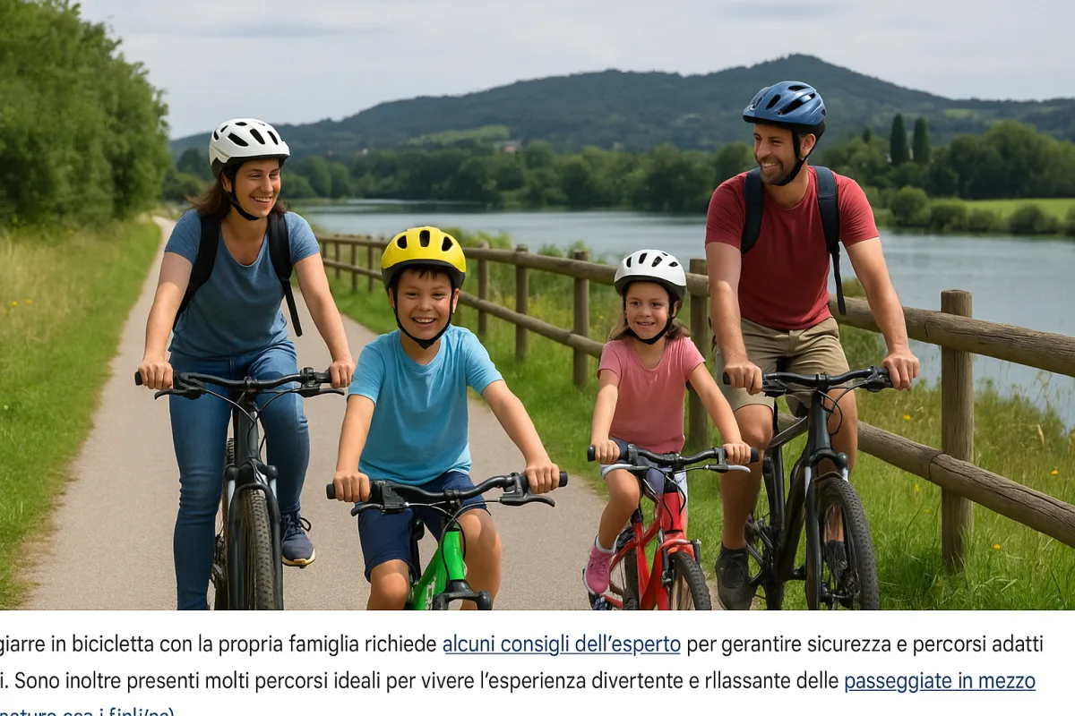 Ciclovia in Italia adatta ai bambini: le tappe che reggono il ritmo dei piccoli
