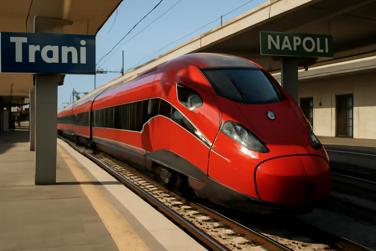 Trani–Napoli in treno: 2 ore e mezza con l'Alta Velocità via Bari