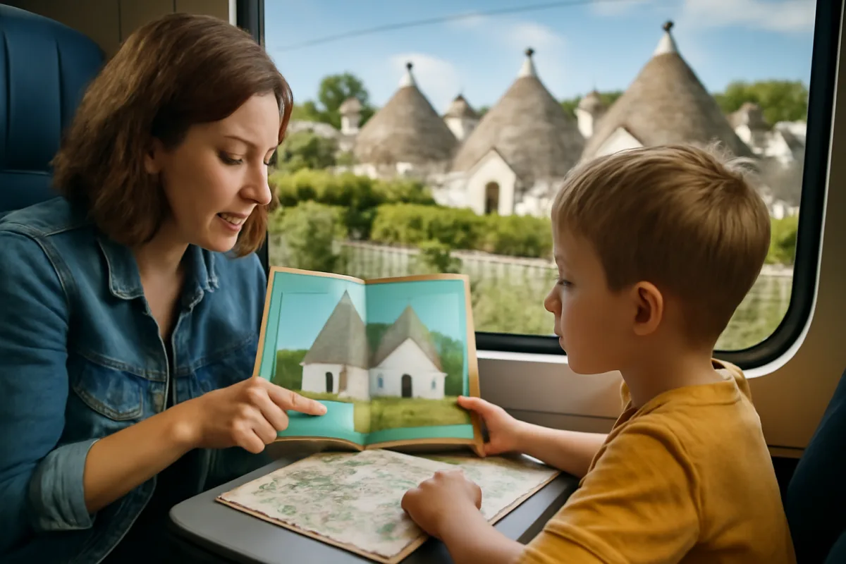 Trani–Alberobello in 50 minuti: i trulli spiegati ai bambini