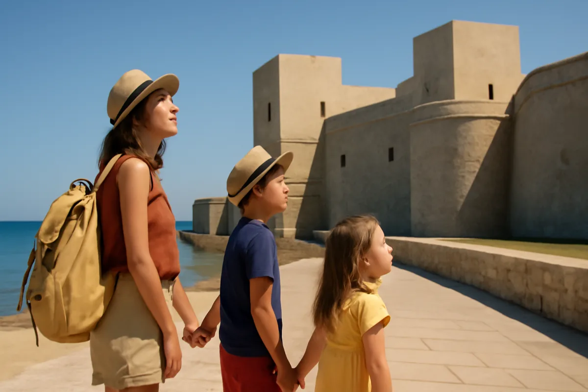 Con i bambini a Trani d'estate si visita il castello, non solo il mare