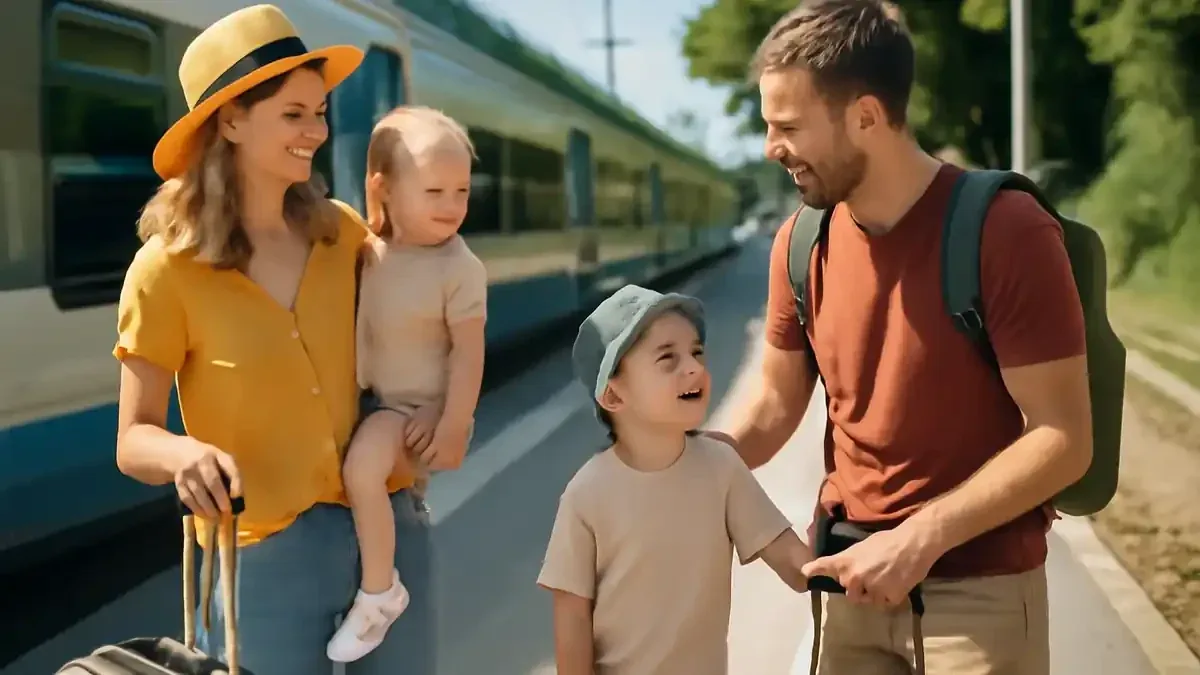 Viaggio in treno con passeggino e valigie: cosa controllare quando si prenota un alloggio lontano dalla stazione