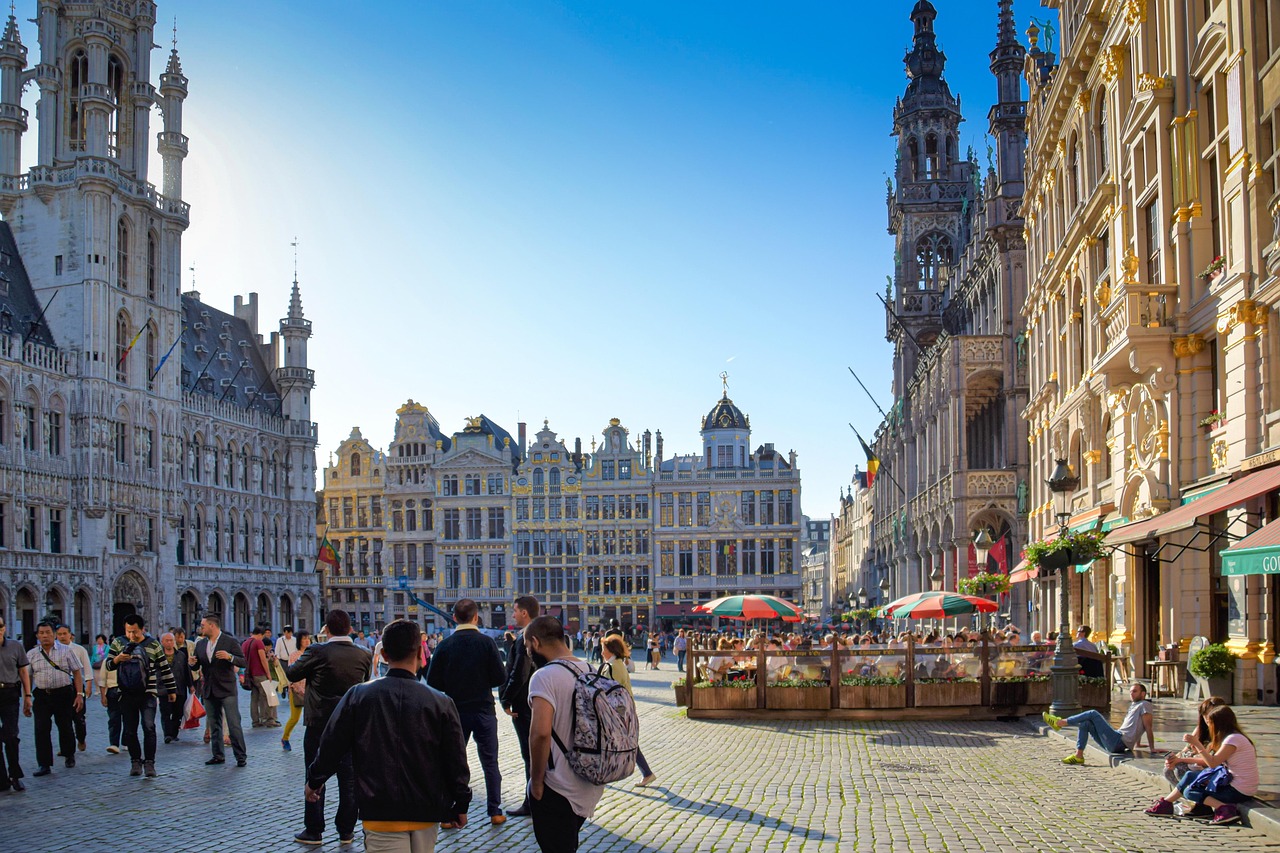 Panorama di Bruxelles con la Grand Place e il Palazzo Reale, simboli di bellezza e cultura europea.