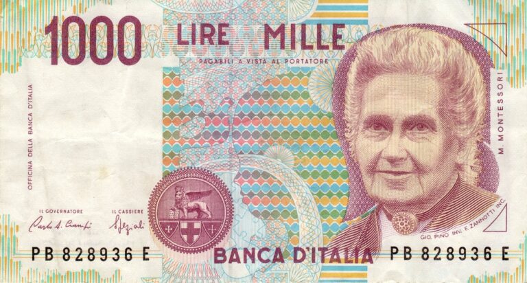 Vecchie Lire con Maria Montessori: ecco quanto valgono